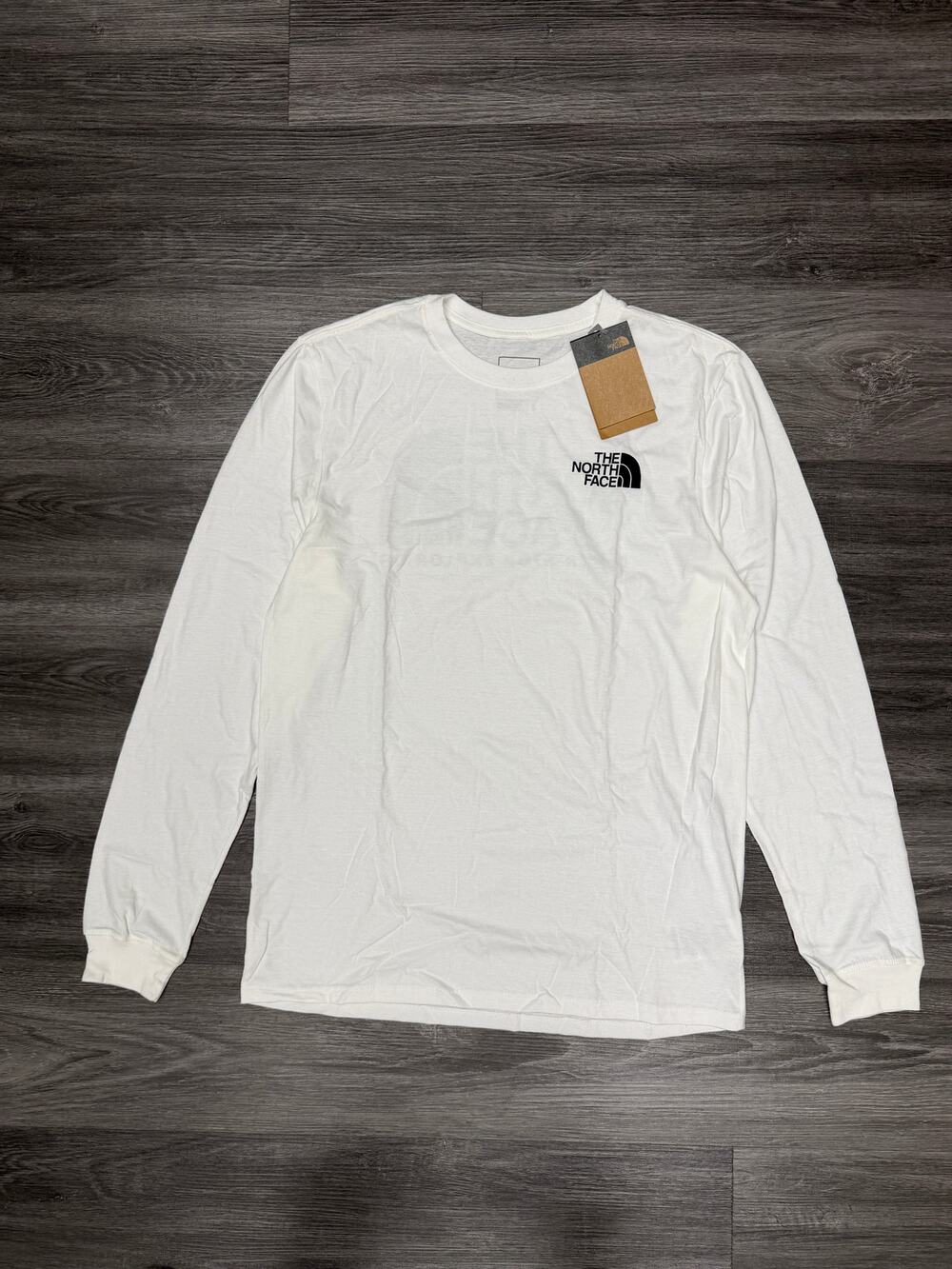 The North Face TNF Long Sleeve Tee White L New